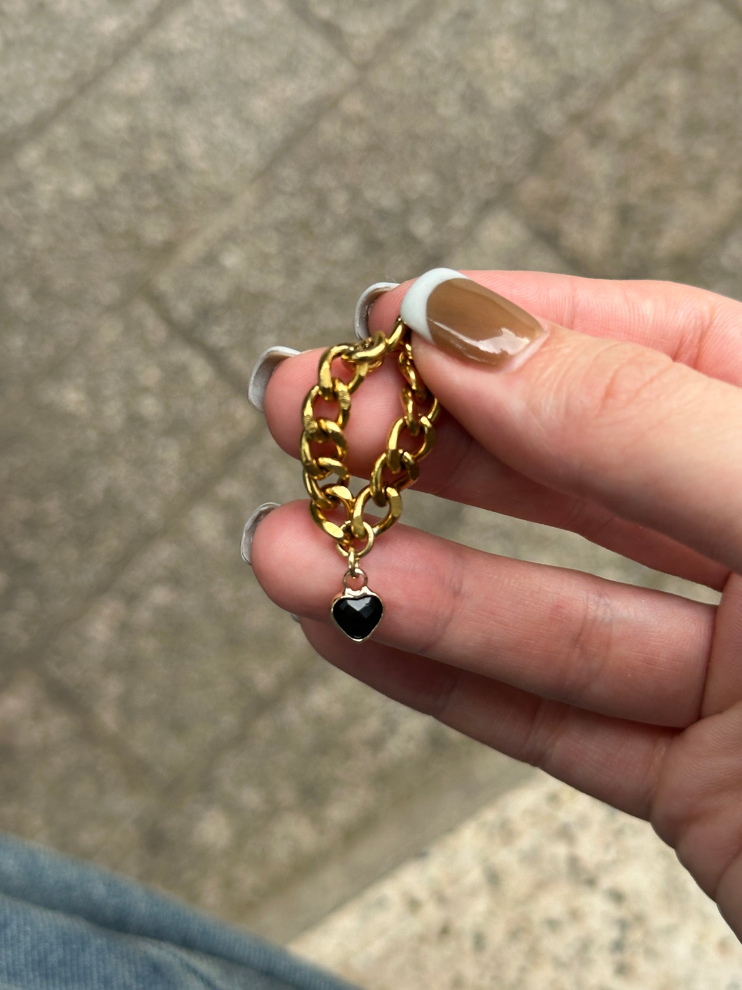 black heart ring