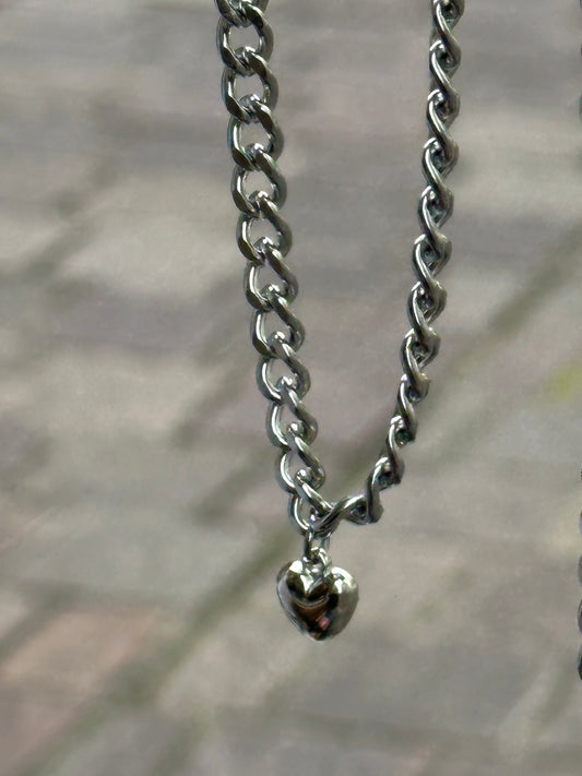 heart chain necklace